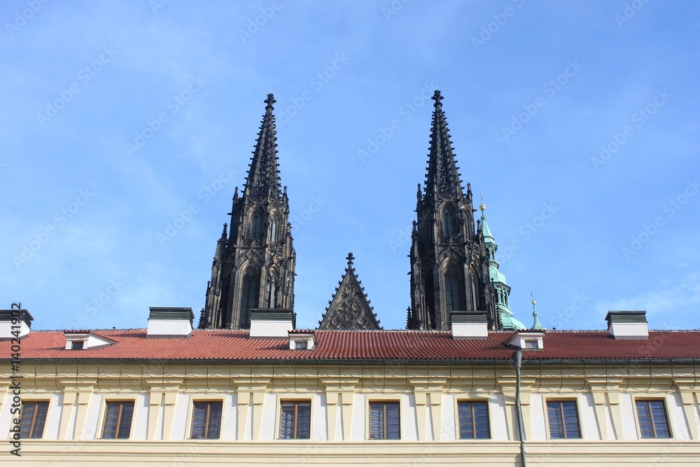 Praga -katedra -wieże