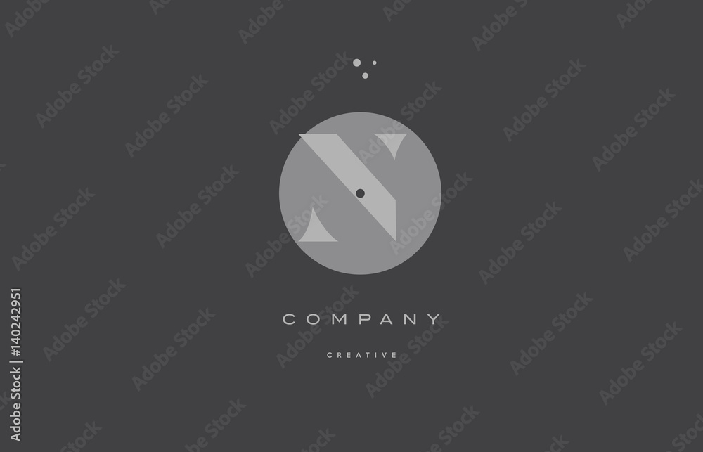 n grey modern alphabet company letter logo icon n grey modern alphabet company letter logo icon