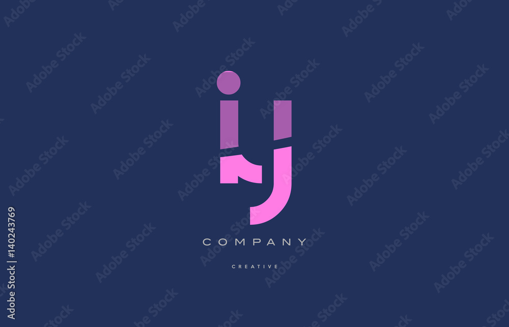 iy i y pink blue alphabet letter logo icon iy i y pink blue alphabet letter logo icon