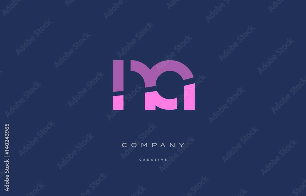 na n a pink blue alphabet letter logo icon na n a pink blue alphabet letter logo icon