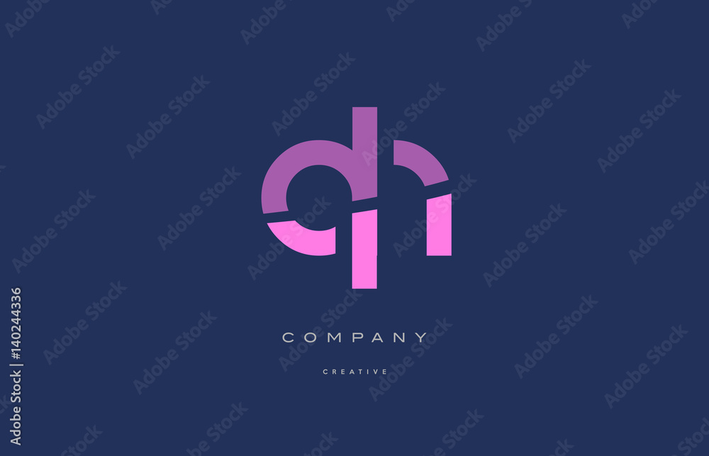 qh g h pink blue alphabet letter logo icon qh g h pink blue alphabet letter logo icon
