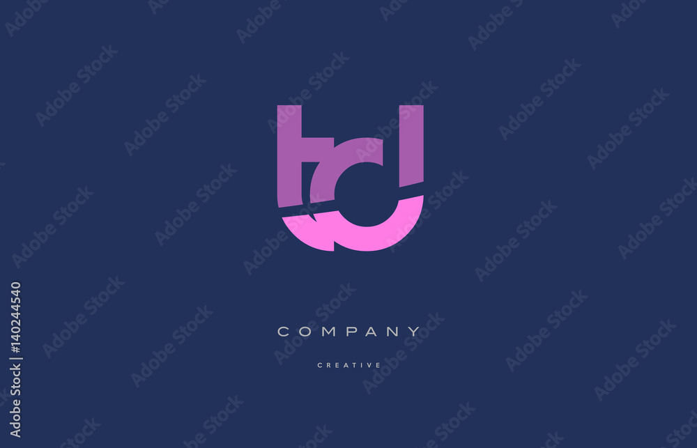 td t d pink blue alphabet letter logo icon td t d pink blue alphabet letter logo icon