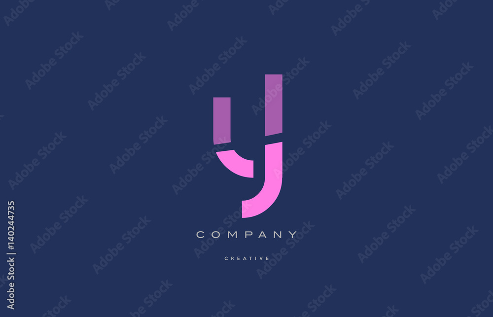 yl y l pink blue alphabet letter logo icon yl y l pink blue alphabet letter logo icon