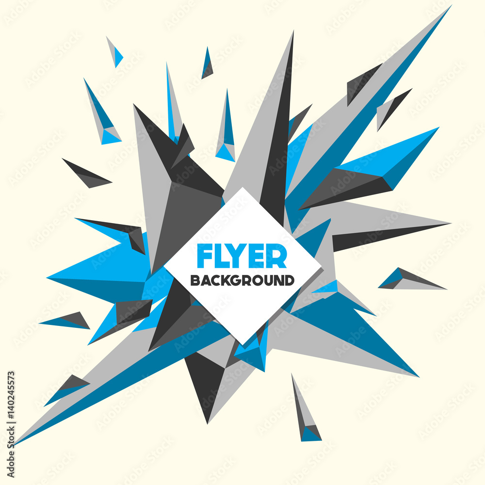 Low Poly Flyer style background Design Template Low Poly Flyer style background Design Template