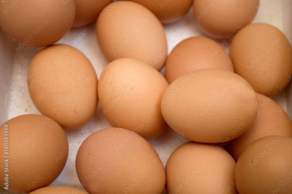 Dozens of eggs in a carton, Novi Sad, Serbia Dozens of eggs in a carton, Novi Sad, Serbia