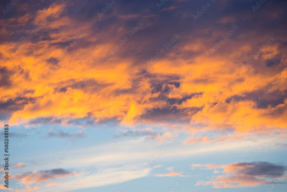 Obraz premium Sunset Sky Background
