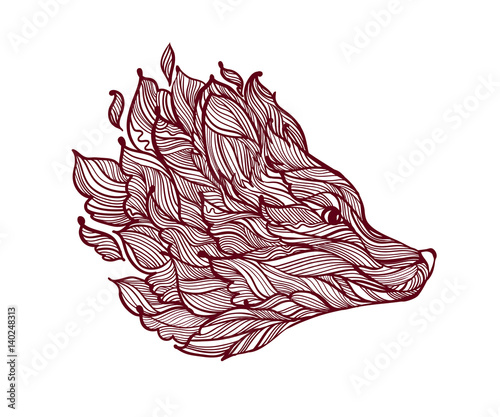 Icon of decorative fox head