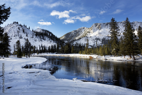 Yellowstone River, Winter, Yellowstone National Park