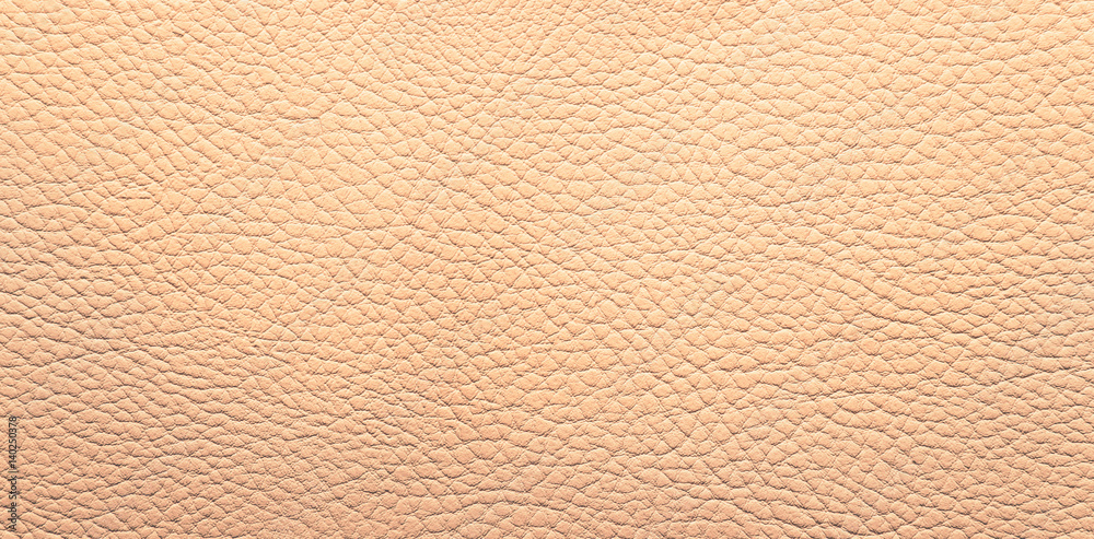 Fototapeta premium Beige leather background. Panorama.