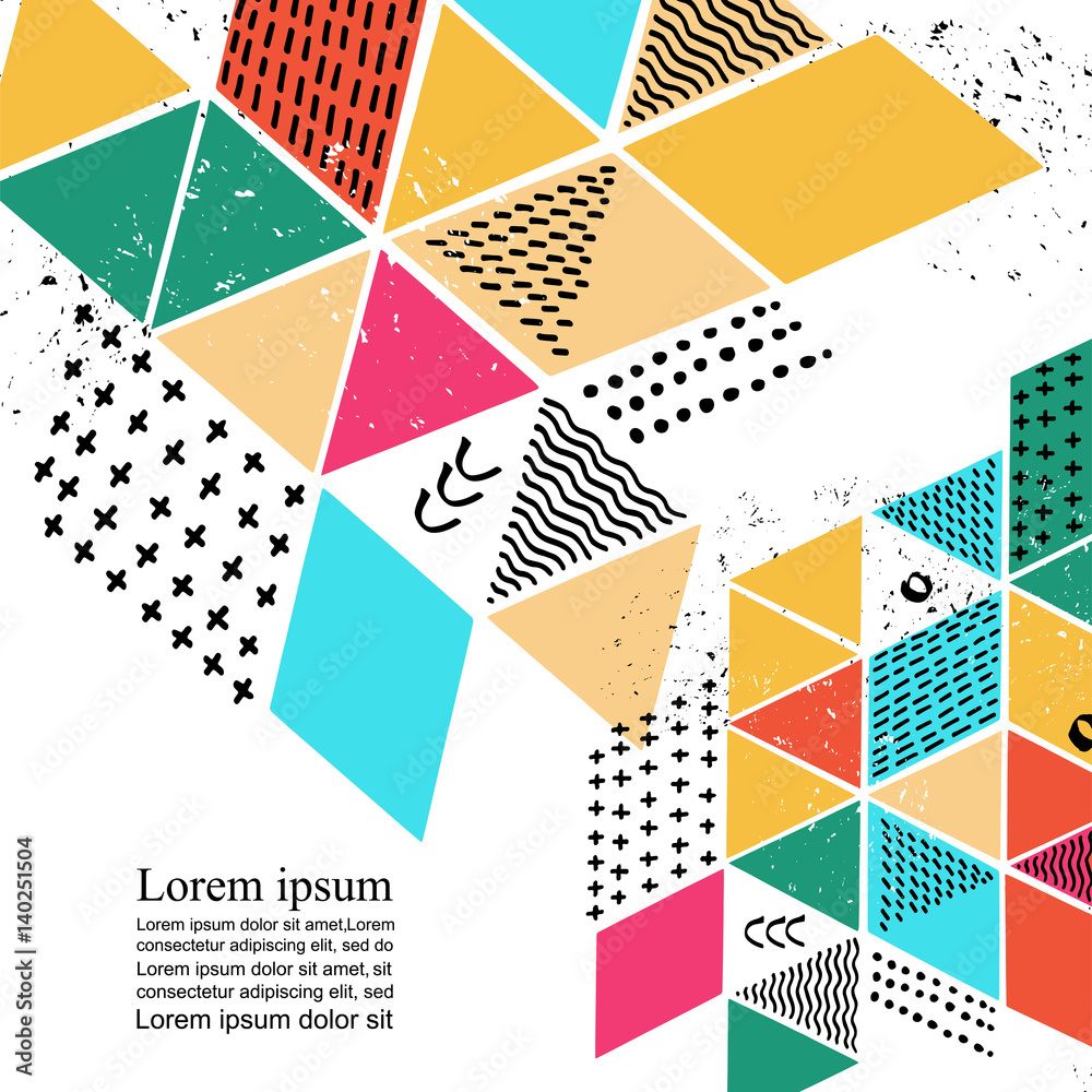Different colored triangles Different colored triangles