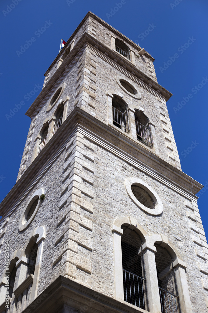 Church tower in Kastel Sucurac, Croatia