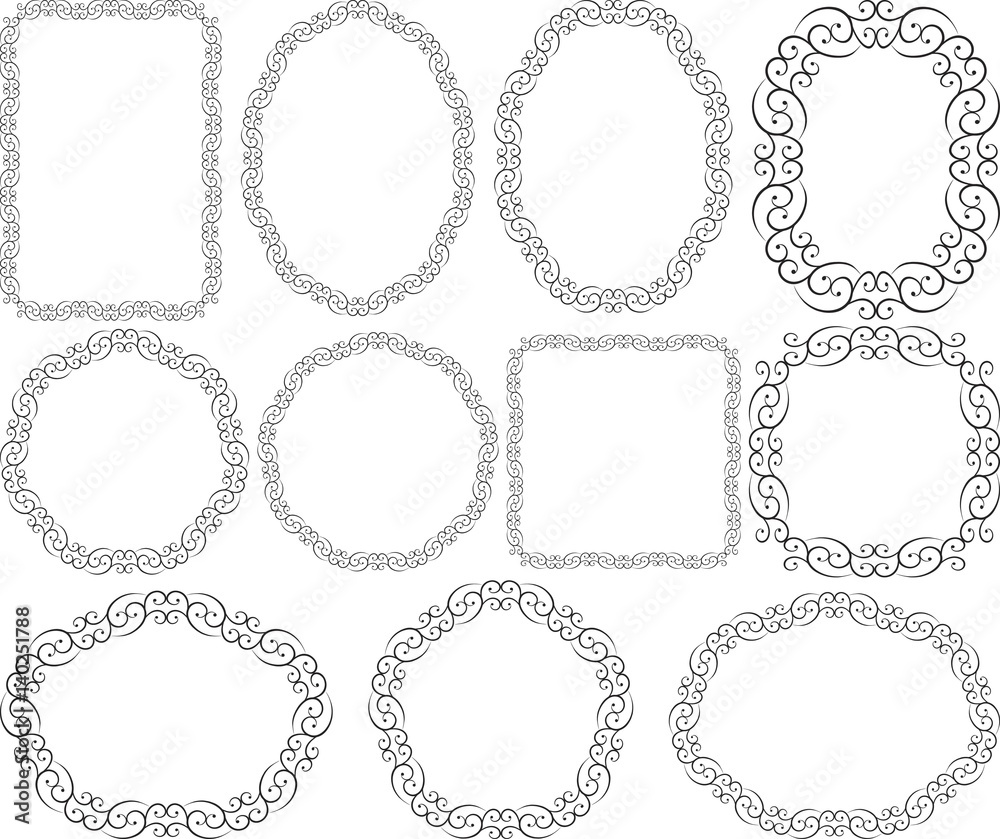 Set of isolated borders Set of isolated borders