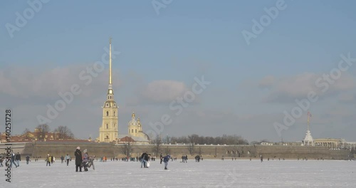Peter and Paul Fortress in winter photo