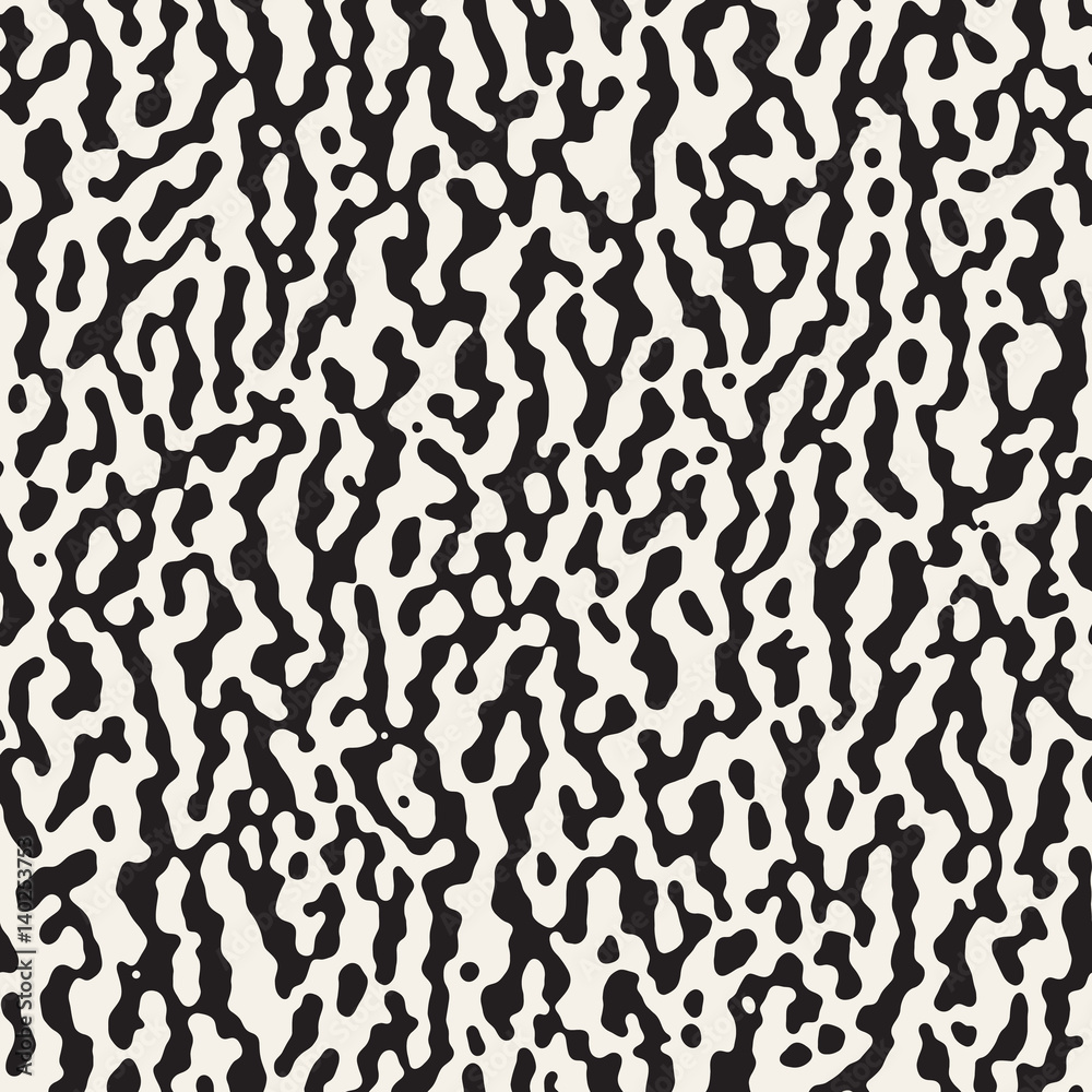 Vector Seamless Grunge Pattern. Black and White Organic Shapes. Messy Spots Texture. Vector Seamless Grunge Pattern. Black and White Organic Shapes. Messy Spots Texture.