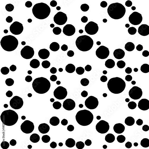 Simple round geometric shapes randomly scattered