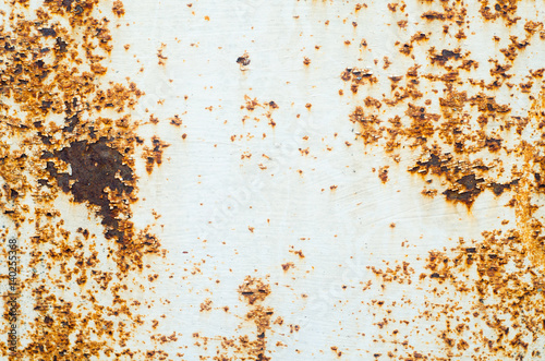 Old paint on rusty metal texture