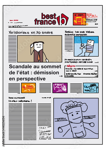 Une de journal en France
