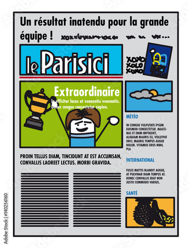 Une de journal en France