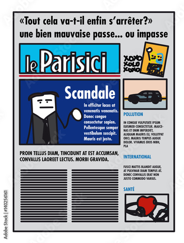 Une de journal en France
