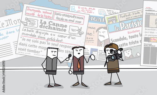 Scandale dans les journaux français
