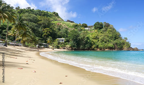 Repubblica di Trinidad e Tobago - Isola tropical di Tobago - Parlatuvier bay - Spiaggia tropicale nel Mar dei Caraibi © claudio968