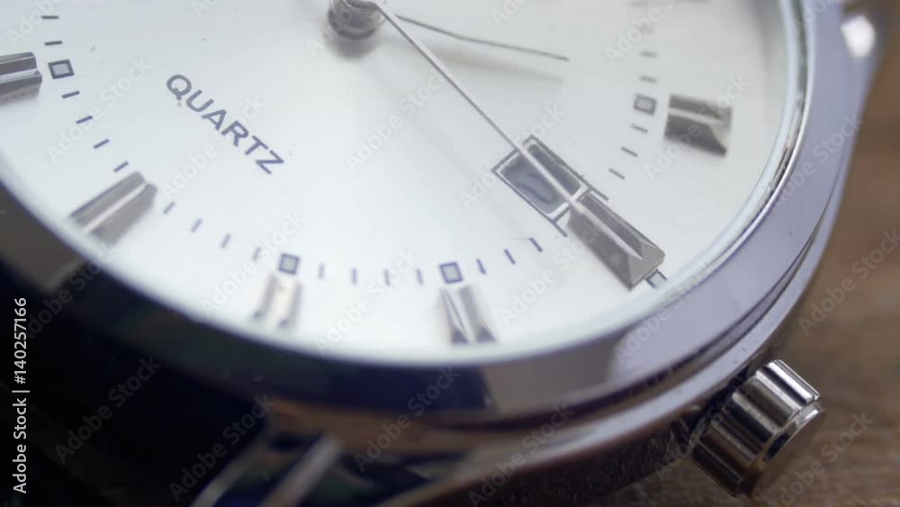 Luxury men's watch Second hand close up Luxury men's watch Second hand close up