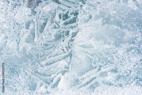 Texture of ice. A background of ice. Ice in the spring