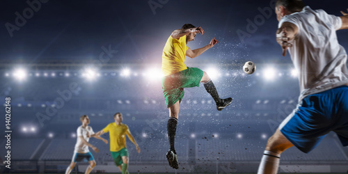 Wallpaper Mural Hot moments of soccer match . Mixed media Torontodigital.ca