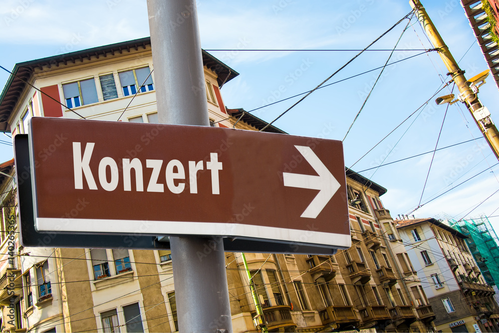 Fototapeta premium Schild 223 - Konzert