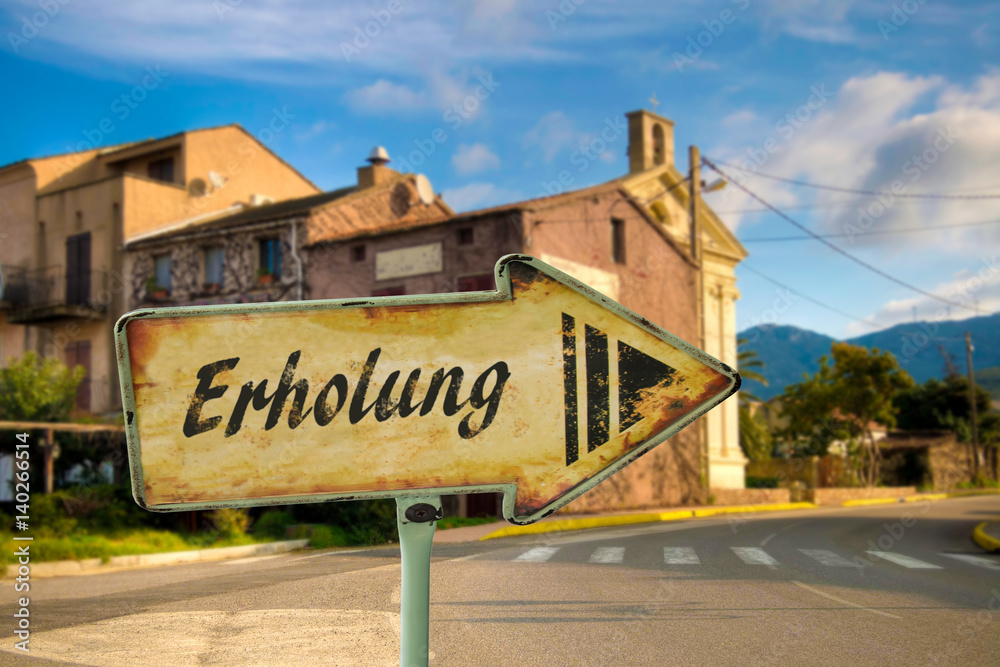 Fototapeta premium Schild 198 - Erholung