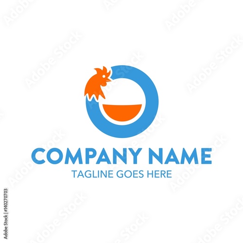 Free Download Chicken Unique Simple Logo Template - GFXLoad