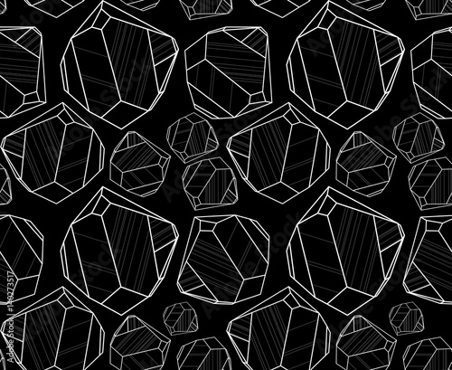 seamless background with rough diamonds