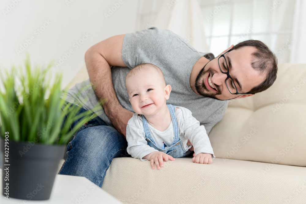 Dad playing with baby Dad playing with baby