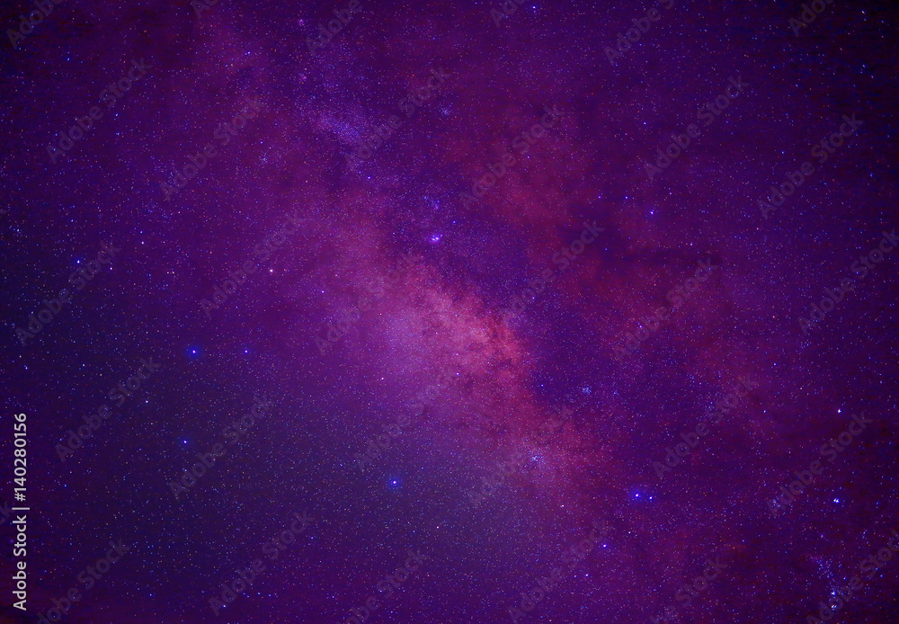 Obraz premium Nebula and galaxy