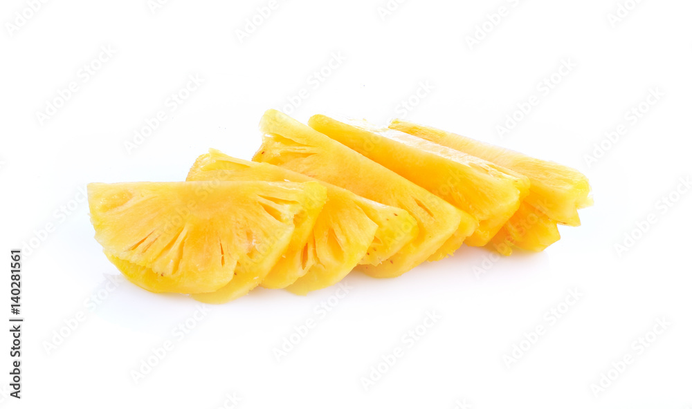 pineapple on white background pineapple on white background