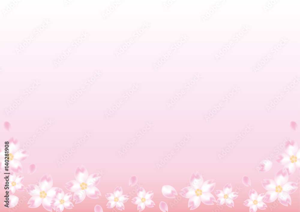 桜の背景イメージ・ピンク
