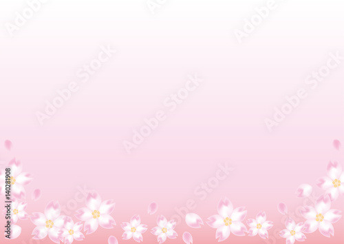 桜の背景イメージ・ピンク
