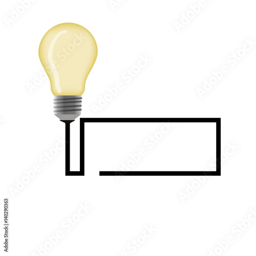 Lightbulb ideas concept