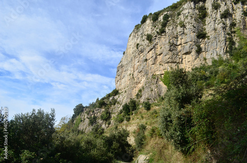 Towering Rock Seacliffs Along the Amalfi Coast photo