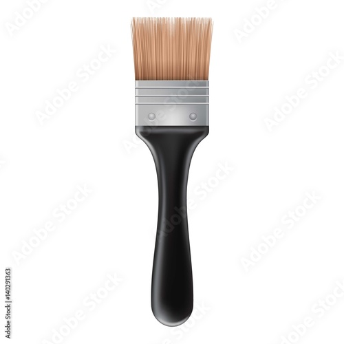 Small brush icon, realistic style