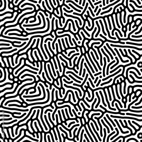 Abstract background of vector organic irregular lines and dots pattern