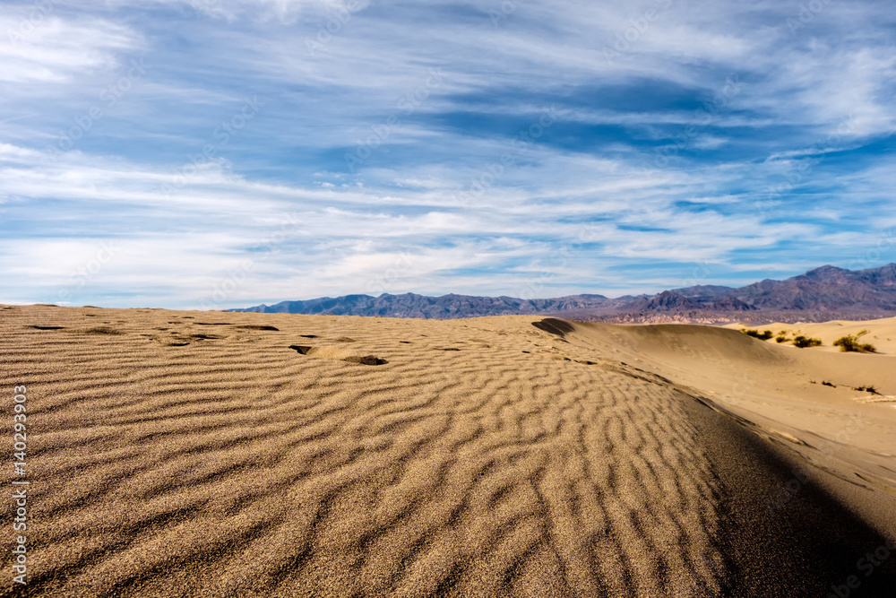 Naklejka premium Death Valley National Park, Mesquite dunes