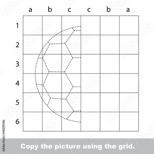 Vector trace educational game for preschool kids.