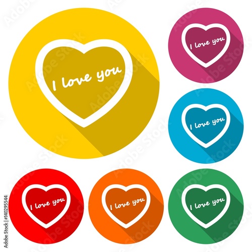 I love you, heart icon