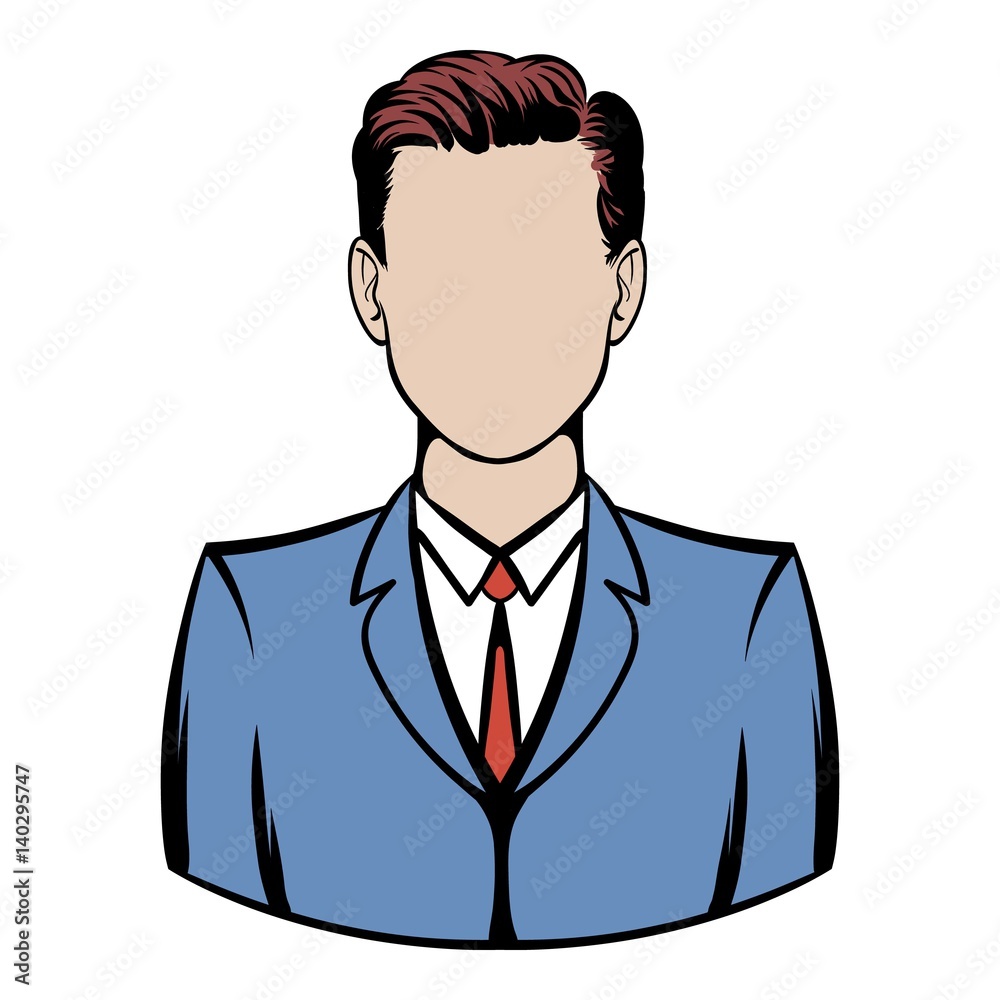 Businessman icon cartoon