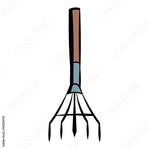 Pitchfork icon cartoon