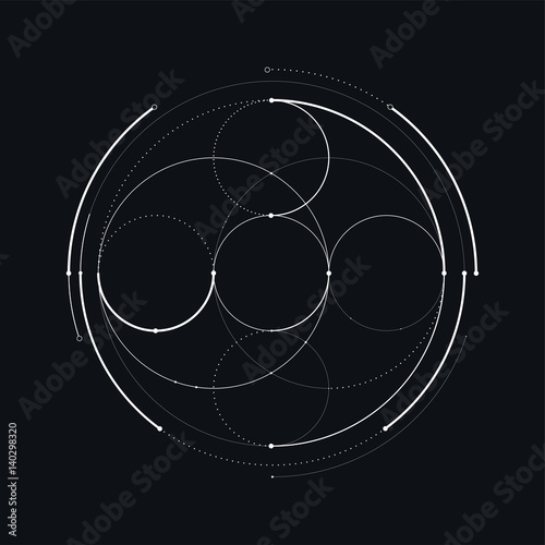 Hud futuristic template. light digital of technology design. vector stock.