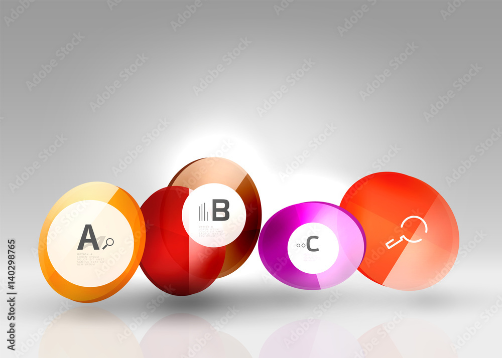 Circle geometric abstract background Circle geometric abstract background
