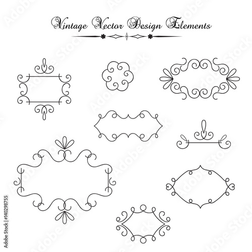 Vintage Decorations Elements