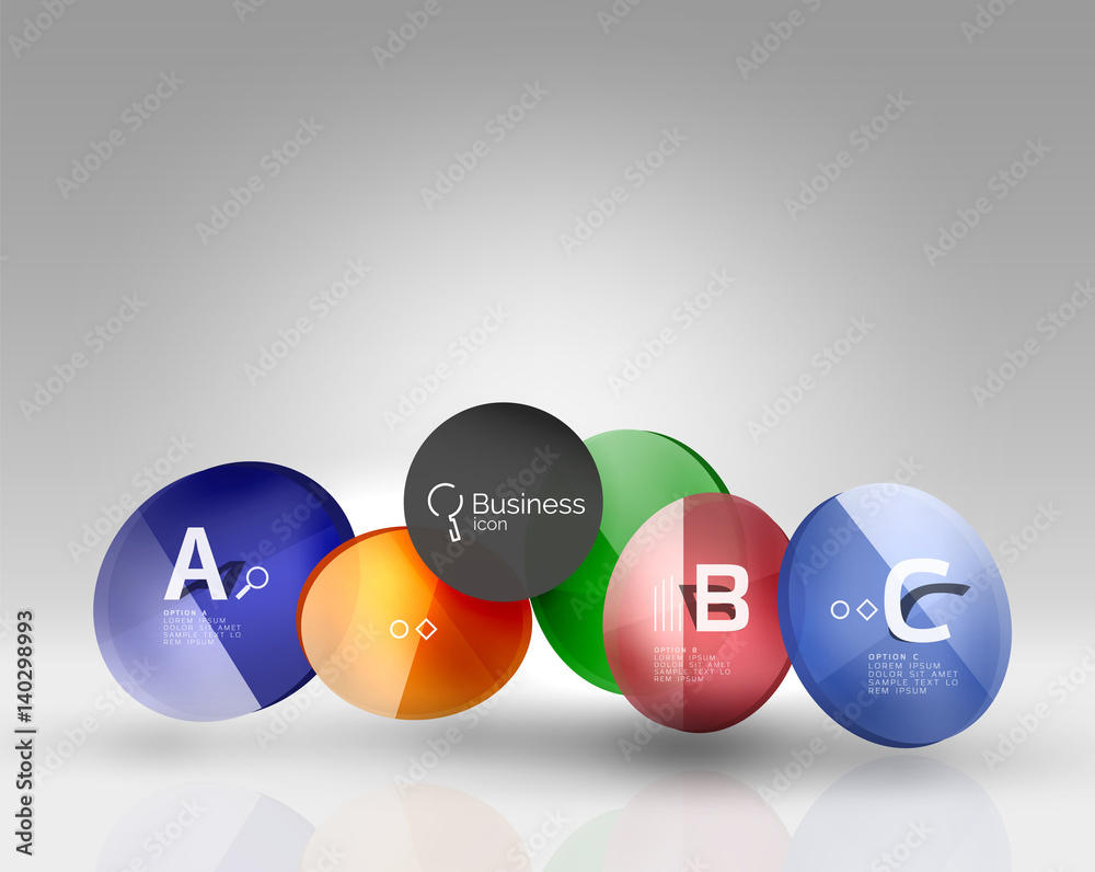 Circle geometric abstract background Circle geometric abstract background